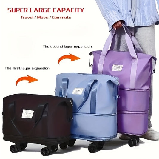 Carry On Luggage – 50L, Foldable, Expandable, Large Capacity – alternate view