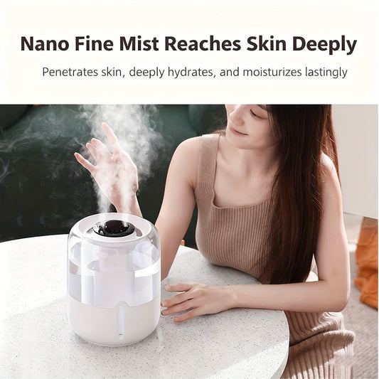 Humidifier 6.8L Top-Fill Dual-Mist Model with 10/20-Hour Spray Modes and Low-Water Auto Stop