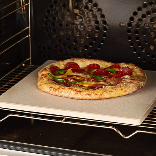 Pizza Stone for Oven and Grill Heavy Duty Cordierite Baking Stone Thermal Shock Resistant for Pizza Bread Rectangular 15x11.8 Inch Round 15 Inch