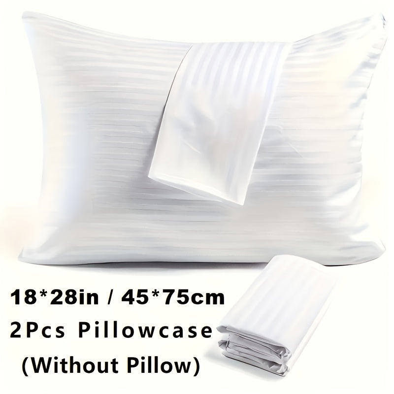 Two-Pillow Contoured Neck Pillow Set in Gray or Blue with 60 x 40 cm Pictured Size and Pillowcase-Only Option