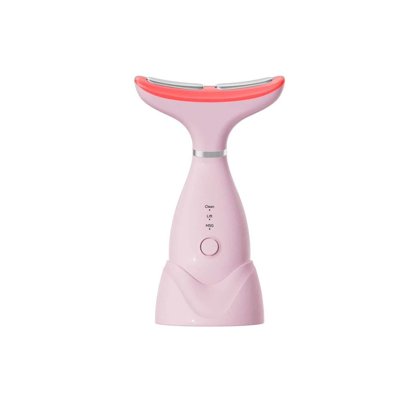 LED Neck Massager 7-Color Light Therapy Vibrating Face & Neck Skin Tightening Device — USB Rechargeable Portable Electric Facial Massage Tool Anti-Aging Beauty Gift