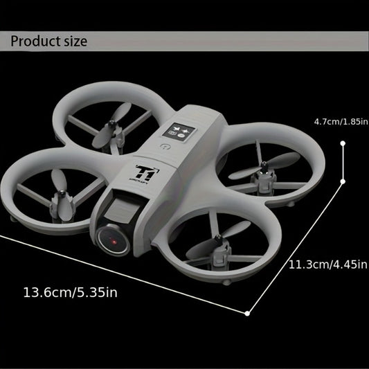 Mini 4K FPV Drone 180° Rotating Dual Camera Optical Flow Positioning Dual Batteries 360° Flip One-Key Takeoff Anti-Shake | RC Quadcopter Toy for Beginners Boys Girls Kids | Birthday Christmas Gift