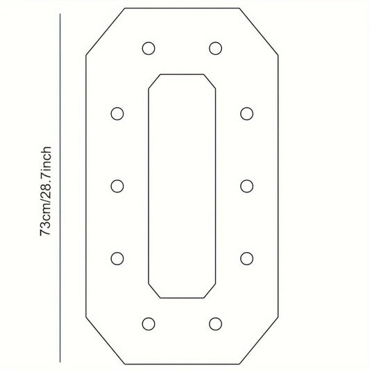 Giant LED Number Light 28.7 Inch Warm White – Illuminated Number Balloon Frame for Birthday Anniversary Graduation Party, PS Foam Board Digit Stand Photo Backdrop Decoration