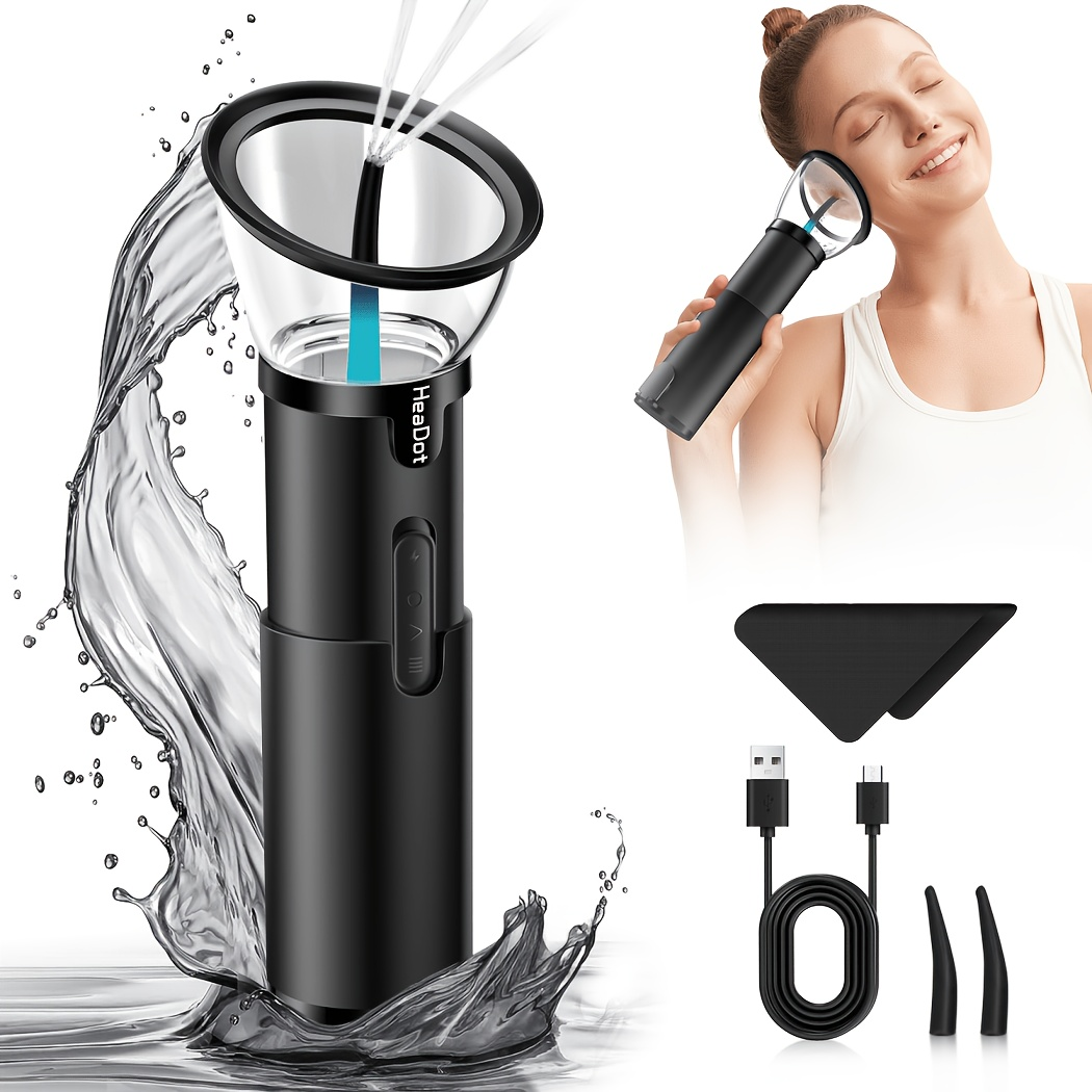 Electric Ear Irrigation Kit with Four Modes, Dual-Tank Layout, Temperature Indicator and Six Nozzle Tips