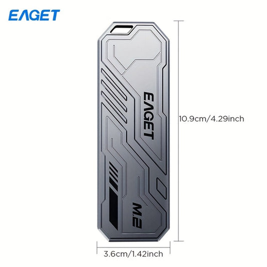 SE910D NVMe SSD Enclosure USB-C 10Gbps – Aluminum M.2 PCIe & NGFF SATA External Case, USB 3.2 Gen 2 Type-C Adapter, Portable Solid State Drive Enclosure for PC, Mac, Laptop