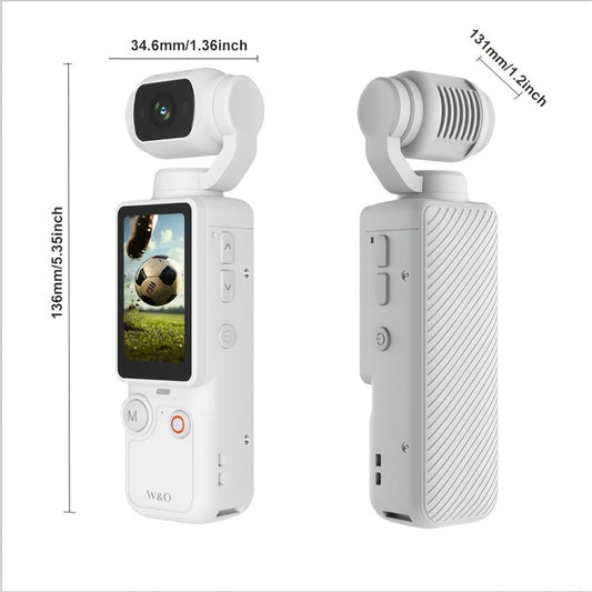4K UHD Vlogging Action Camera 180° Rotating Lens Anti-Shake 1.9" Screen 2000mAh Battery – Lightweight Travel Cam with Image Stabilization for Vlogging, Hiking & Outdoor Sports | Gift for Teens & Adults