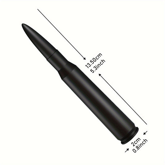 Short Car Antenna 5.3 Inch – Carbon Steel Universal Fit AM FM Signal Booster Stub Antenna Replacement for Cars Trucks SUVs, Black Nickel Gold