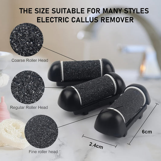 Electric Foot File 14-in-1 Rechargeable Pedicure Kit 3 Roller Heads Dead Skin Callus Remover Portable Foot Scrubber Professional Foot Care Tool for Women Men Black White Silver