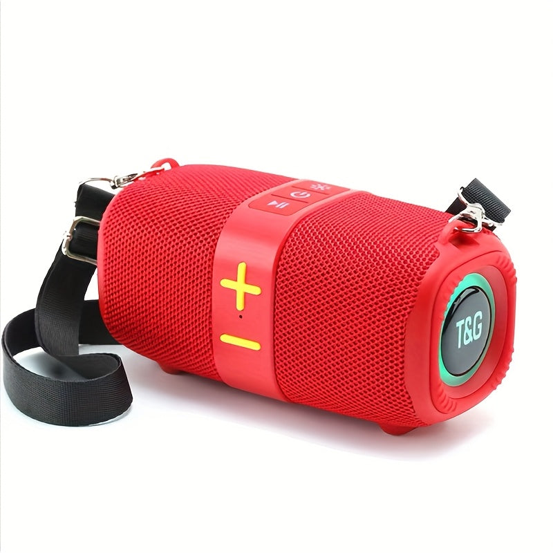 Bluetooth Speaker T&G TG667 Compact Shoulder-Strap Model with Bluetooth, USB, TF, FM and Type-C Charging