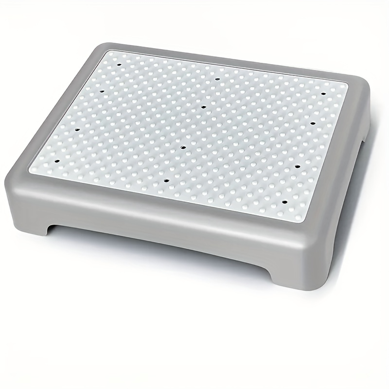 Adjustable One-Step Platform Stool, 18.5 x 15 x 5 Inches with Textured Top and Four Color Options