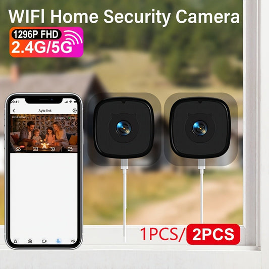 Security Camera 3MP Window Model with Dual-Band WiFi, Full-Color Night Vision and 1, 2 or 4-Pack Options