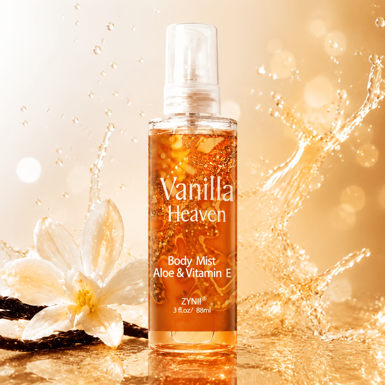 Fragrance Body Mist for Women, Floral, Fruity, Musk & Vanilla Body Spray with Aloe & Vitamin E, 3-8 fl oz
