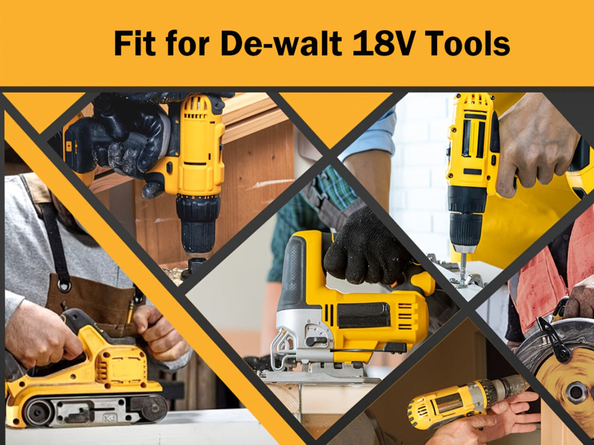 Battery Adapter DM18D DeWalt 18V to 20V Converter with USB Port Compatible with DeWalt 20V for Entryways, Bedrooms and Living Spaces