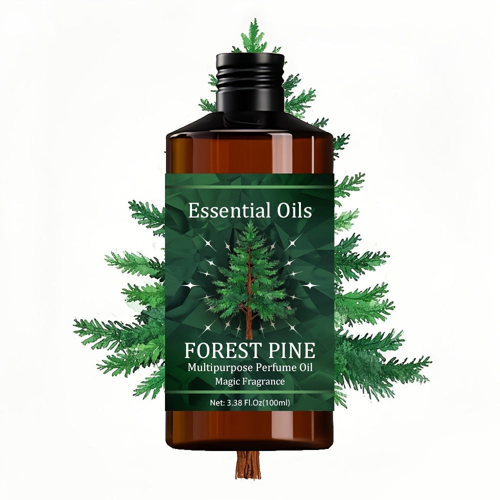 Essential Oil Forest Pine Blend with Glycerin and Jojoba Oil in 100ml Bottle for Diffuser and Massage