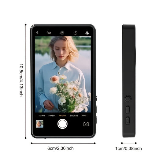 Magnetic Selfie Monitor Screen for Vlogging & Live Streaming – Rear-Facing Main Camera Display for iPhone & Android, High-Resolution Selfie Screen for TikTok, YouTube & Instagram Content Creation