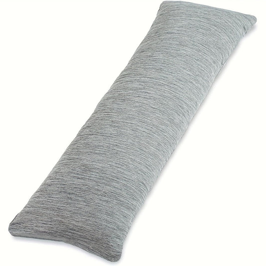 Body Pillow 20x54 Inch Cooling Memory Foam – Full Body Pillow for Adults Side Sleepers, Firm Long Sleeping Pillow for Stomach Back Support, Pregnancy Pillow, Washable Cover, Grey White Pink