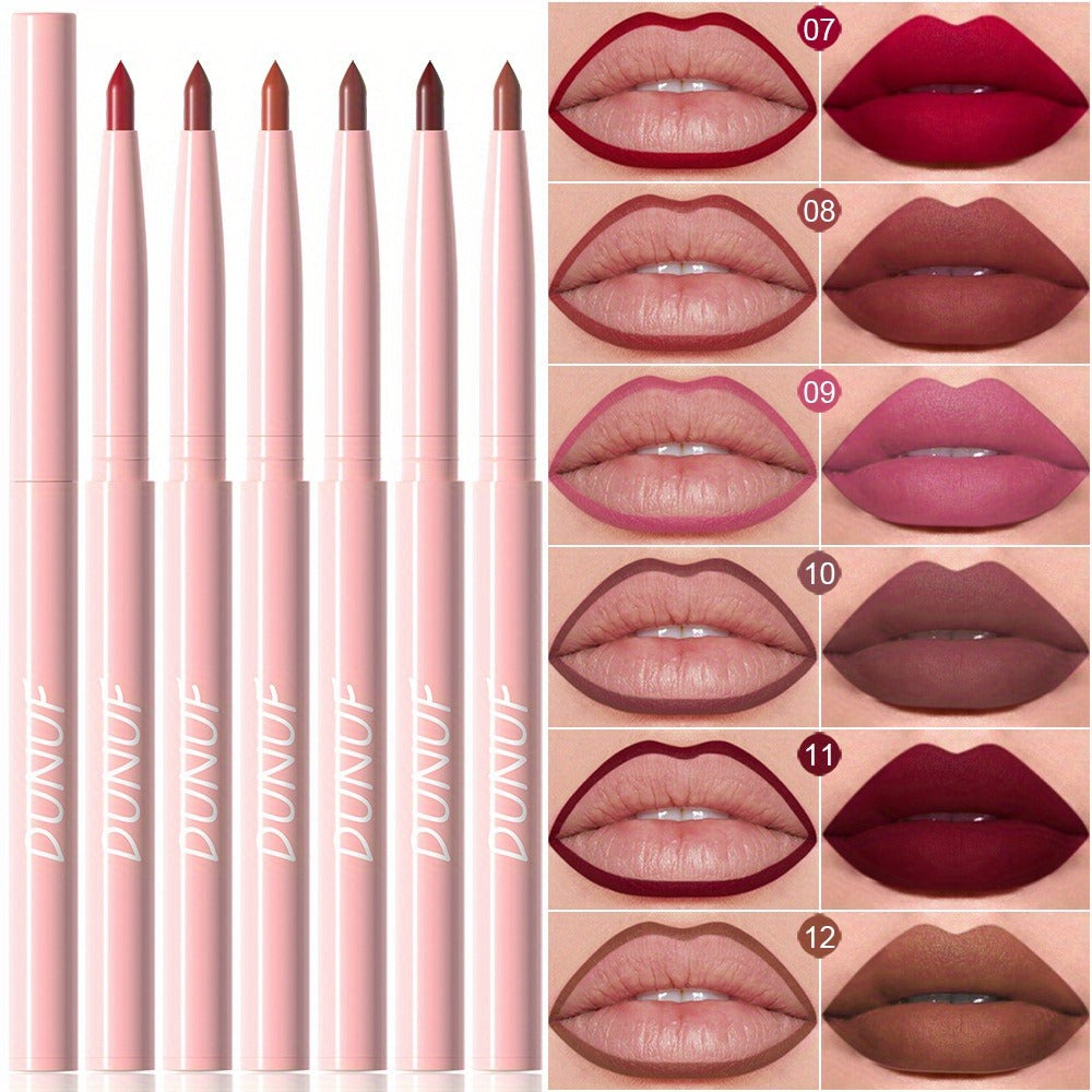Twelve-Piece Lip Liner and Lip Color Pencil Set with Nude-to-Bold Visible Shades in the 12 Colors Option