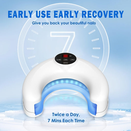Nail Fungus Light Device FDA Cleared – KTS Toenail Fungus Treatment for Fingernails & Toenails, Repairs Damaged, Discolored & Thickened Nails, Portable At-Home Nail Fungus Laser Device