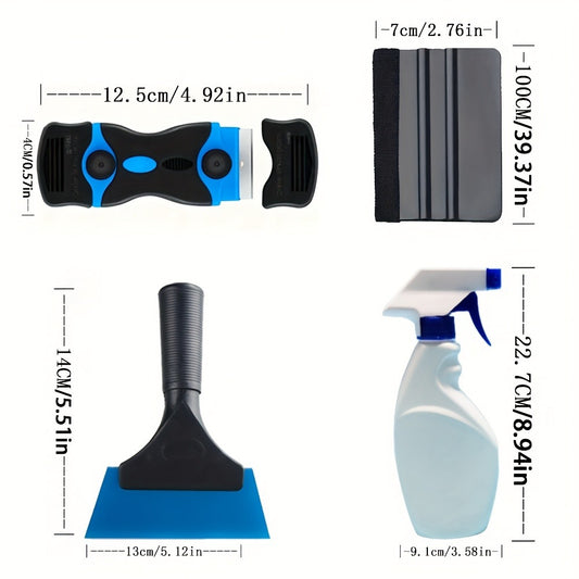 Window Tint Tool Kit 36PCS Felt Squeegee Scraper Set for Car Vinyl Wrap Film Installation DIY Beginner Window Tinting Tools Complete Kit