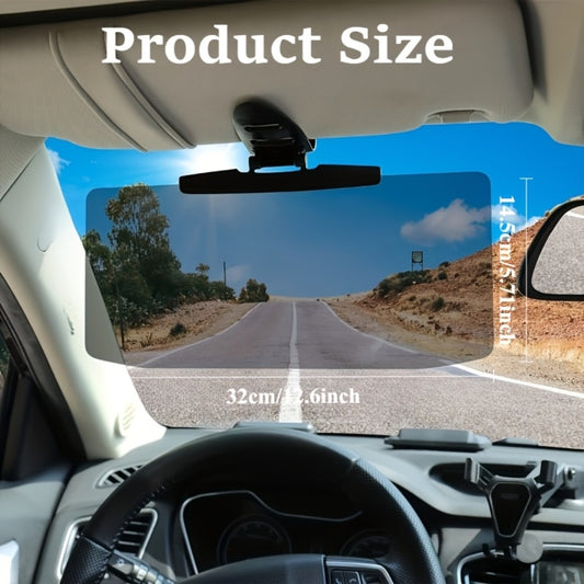Car Visor Extender Polarized UV400 Anti-Glare | Clip-On Adjustable Sun Visor Extension, Blocks Blinding Sun & Headlight Glare, Universal Fit for Safe Comfortable Driving
