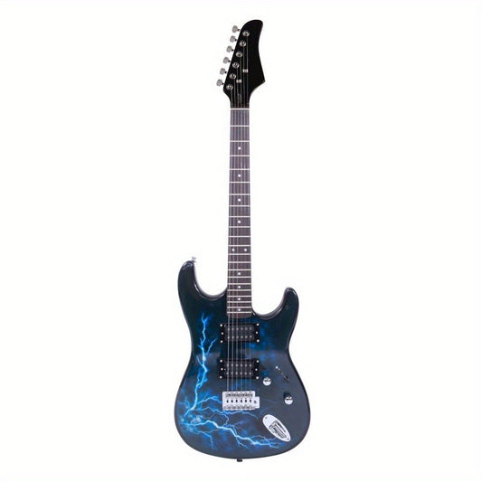 Electric Guitar, USB, 36V, Black, Dark, Blue for Lessons and Practice detail image