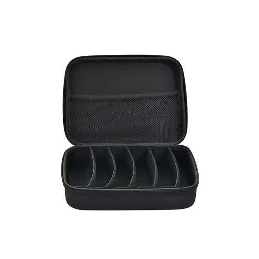 Eyewear Accessories - Hard Shell Eyeglasses Organizer Case - Adjustable 7-Slot Portable Storage - product detail view 2