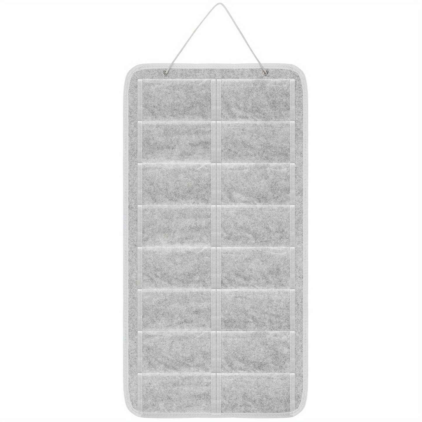 Eyewear Accessories - Sunglasses Organizer 16 Pockets Hanging Wall-Mounted Felt Storage Bag - product detail view 11