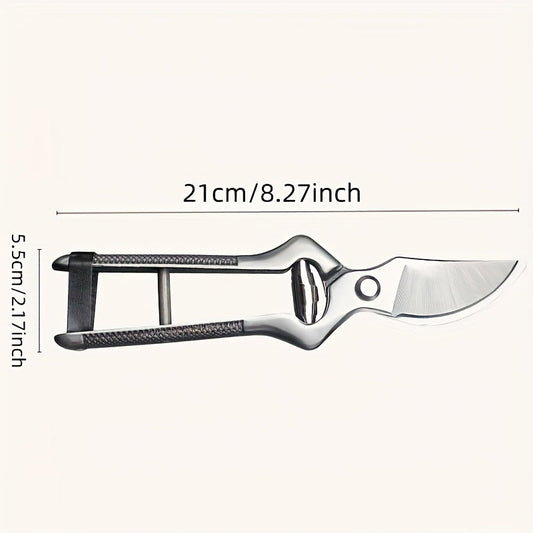 Pruning Shears High Carbon Steel Blades Ergonomic Non-Slip Handle Safety Lock Professional Garden Shears for Tree Trimming Flowers Shrubs Bonsai Yard Work