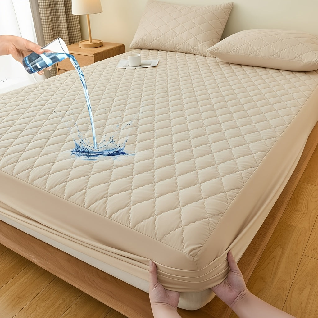 Fitted Mattress Protector with Deep Pocket in Twin, Full, Queen and King Sizes and Multiple Colors
