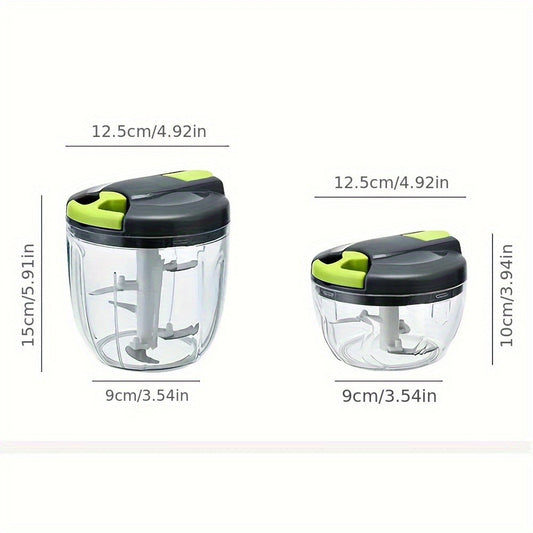 Vegetable Chopper with 3/5 Blades – Multifunctional Onion Chopper, Food Dicer & Salad Cutter with Container | Kitchen Gadget Set for Potato, Carrot, Garlic