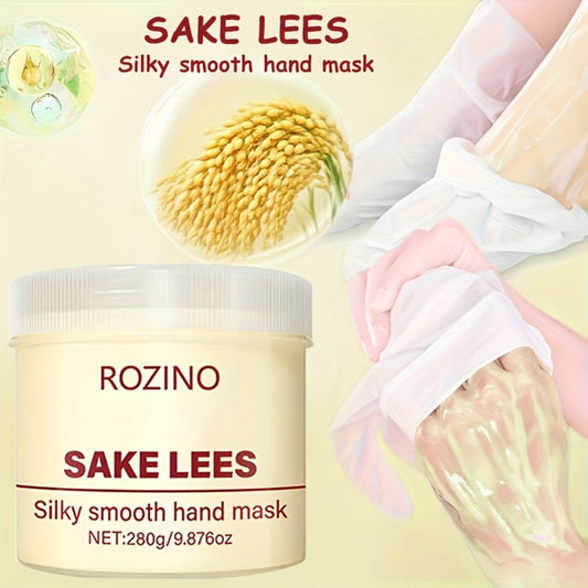 Hand Mask Cream 280g Moisturizing Brightening with Licorice & Distillers Grains – Deep Hydration for Dry Rough Peeling Hands, Hypoallergenic Anti-Aging Skin Care Treatment for Women