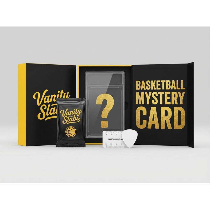 Mystery Basketball Trading Card in Vanity Slabs Display Case – Random Rookie Star Autograph Insert | Premium Slab Holder | Collector Gift for Kids Teens & NBA Fans