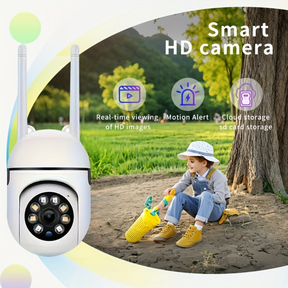Security Camera 1080P Four-Pack with Dual-Band WiFi, 360 PTZ, Color Night Vision, Two-Way Audio and IP54