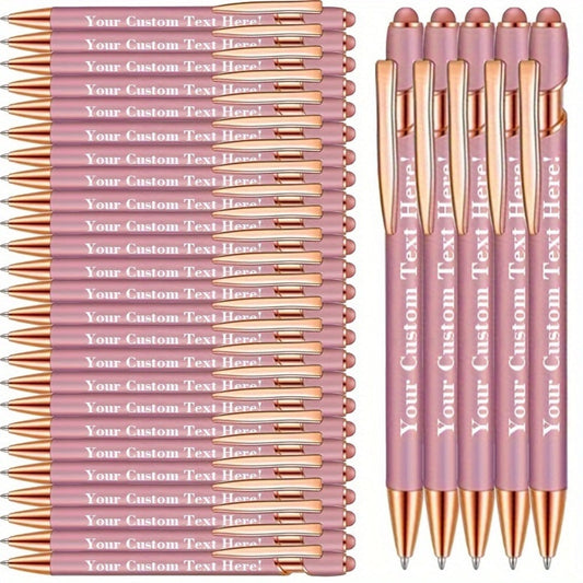 Ballpoint Stylus Pens 30 Pack – 2-in-1 Touchscreen Stylus & Ballpoint Pen with Comfortable Grip, Personalized Engraving, Bulk Set for Office, School, Wedding & Party Favors