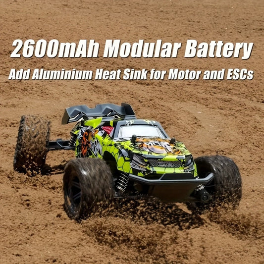Drop-Proof High-Speed RC Off-Road Car for Boys – 2.4GHz Impact-Resistant All-Terrain Remote Control Vehicle, Rechargeable RC Car Gift for Boys Ages 3 4 5 6 7 Birthday Christmas (Green)