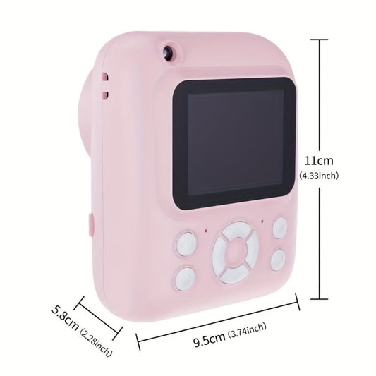 Instant Print Digital Camera for Kids Ages 3-12 – 1080P, 2.4" Screen, 3 Rolls Print Paper & 32GB Card Included, Cute Kids Camera, Perfect Birthday & Holiday Gift for Girls and Boys