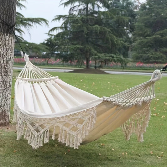 Fabric Hammock with Carry Bag for Comfortable Outdoor Seating detail image