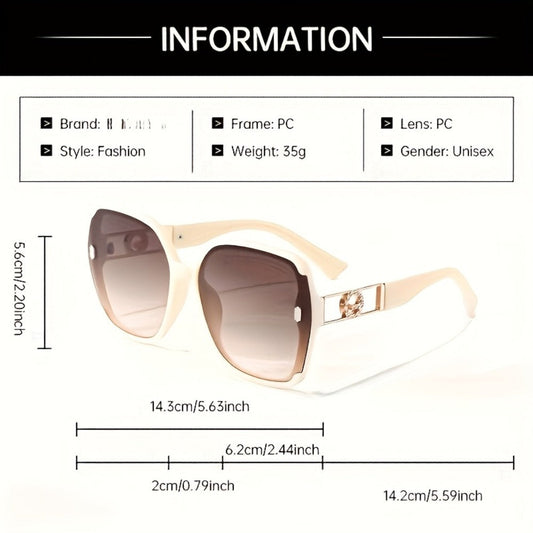 Fashion Glasses - Retro Rectangle Women Anti-Reflective PC Lens Lightweight Plastic Frame - product detail view 2