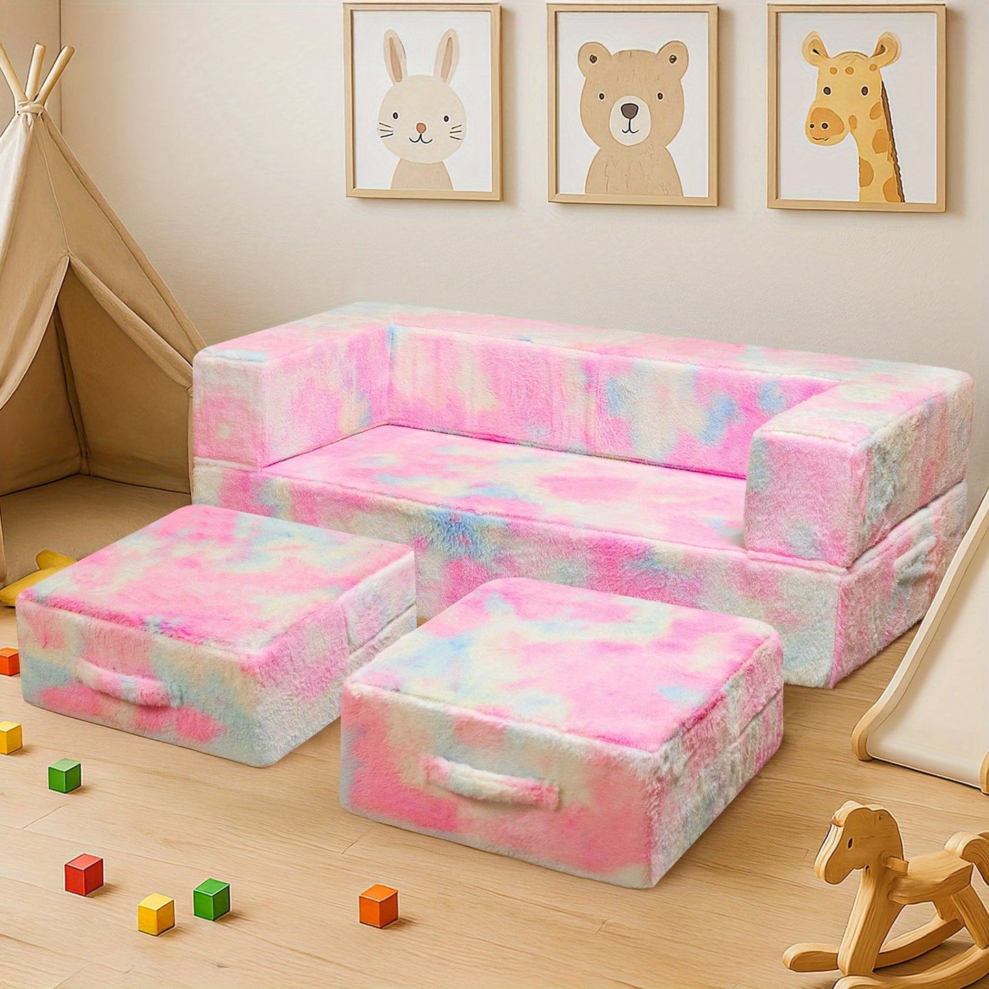 Sofa Bed shown in the Iridescent option