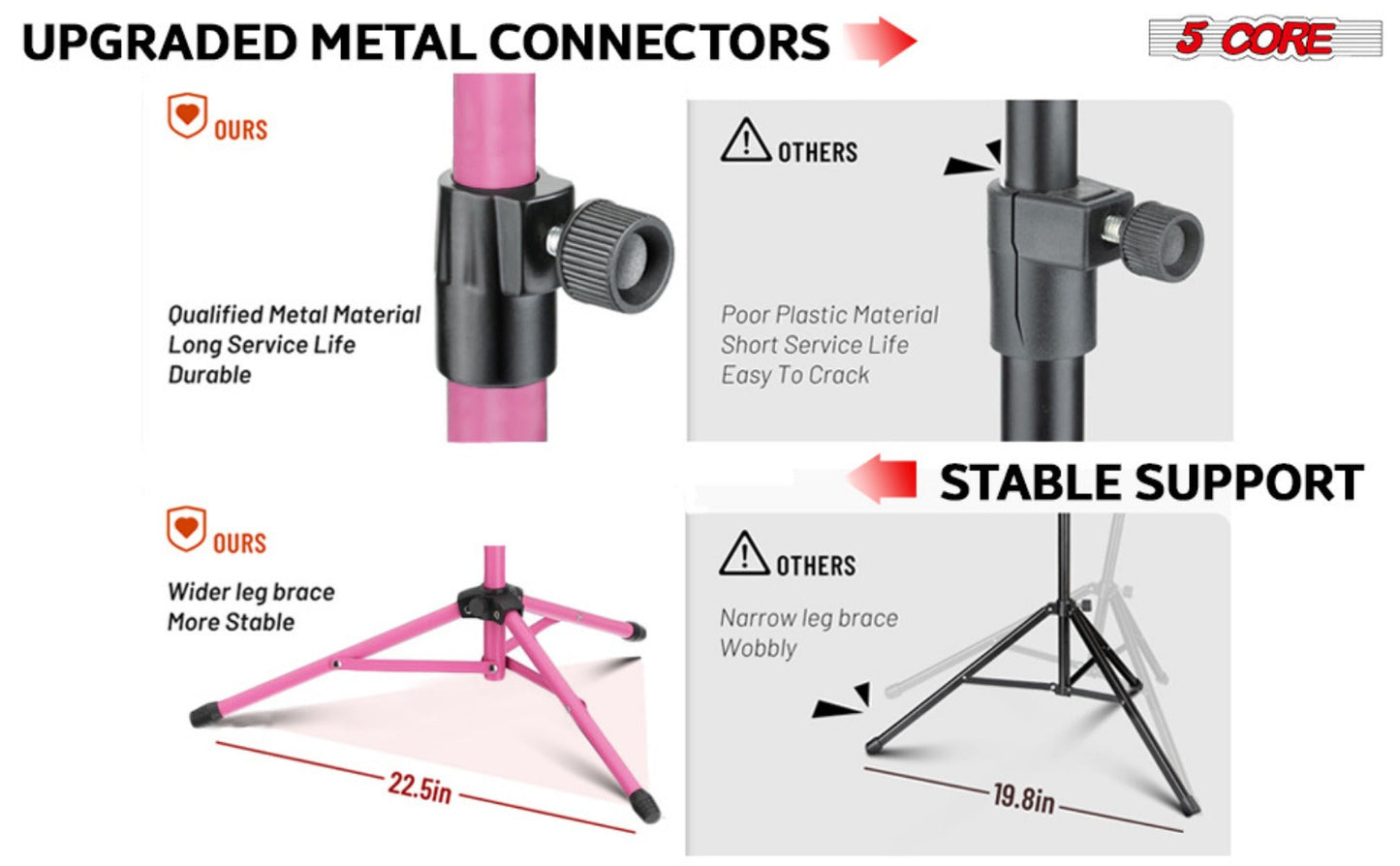 Folding Music Stand, Foldable, Adjustable, Core for Holding Sheet Music For Lessons detail image - detail view 19
