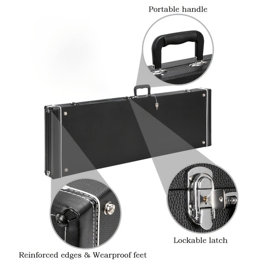 Guitar Case, 120cm, 122cm, Bass, Square, Hard for Storage and Travel detail image