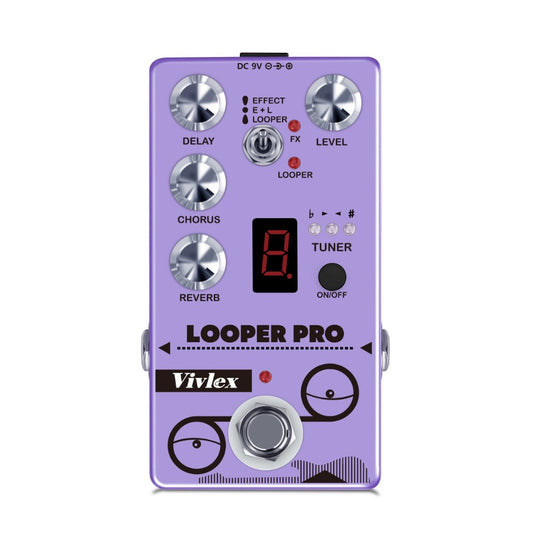 Guitar Effects Pedal, Looper Pro, True Bypass, Looper, Pro for Electric Guitar Or Bass detail image
