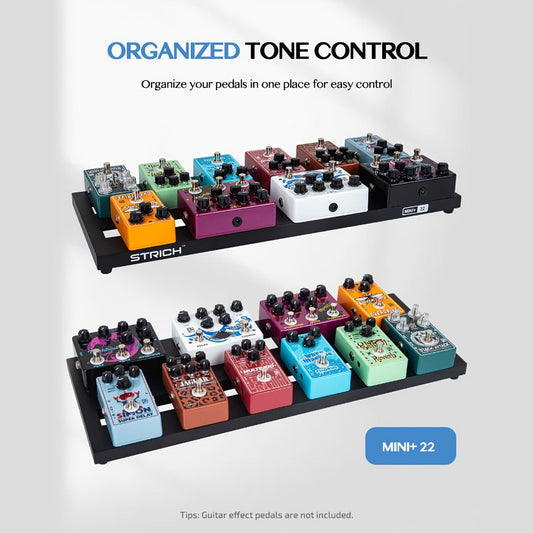 Guitar Pedalboard, 22 Inches for Organizing And Carrying Guitar Effects Pedals detail image