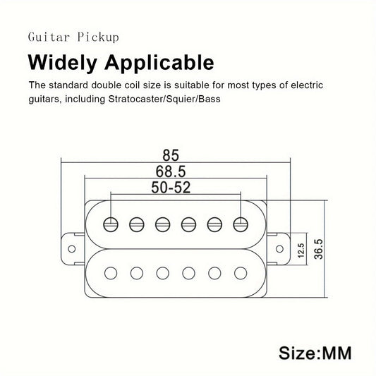 Guitar Replacement Part, High-Performance, Black, Humbucker for Guitar Repair detail image