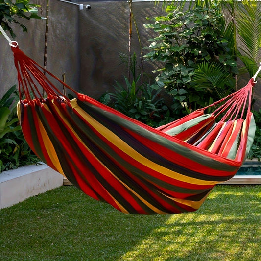 Hammock with Canvas Seat for Comfortable Outdoor Seating in Patio detail image