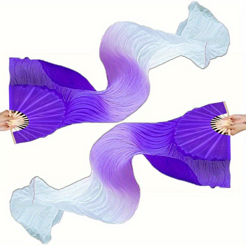Hand Fan - Folding Set of 2 - 4 Colors Available, Portable for Dance Events Raves - product detail view 25