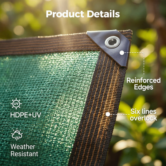 Heavy-Duty HDPE Privacy Screen with Added Privacy and Multiple Color Options detail image