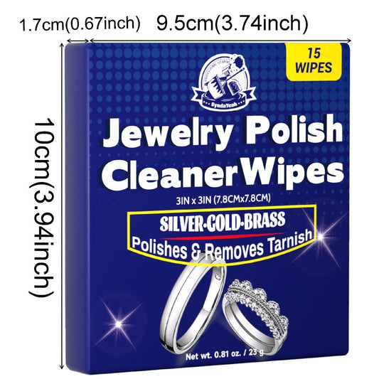 Jewelry Cleaning Cloth - Polishing 15 Wipes Premium Microfiber Sheets for Gold, Silver, Rings - product detail view 2