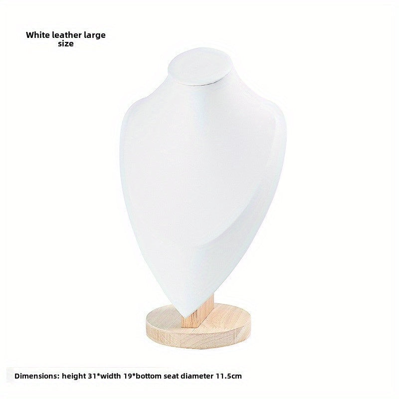 Jewelry Display Stand - Mannequin Neck Portrait Necklace Holder for Home, Boutique & Trade Show - product detail view 29