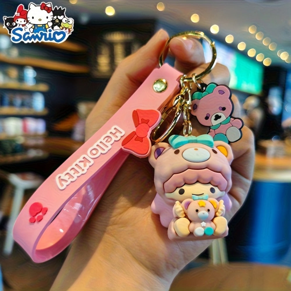 Keychain - Sanrio Set 7 Pack | Cute Cartoon Character Bag Charm & Car Key Decoration - product detail view 15